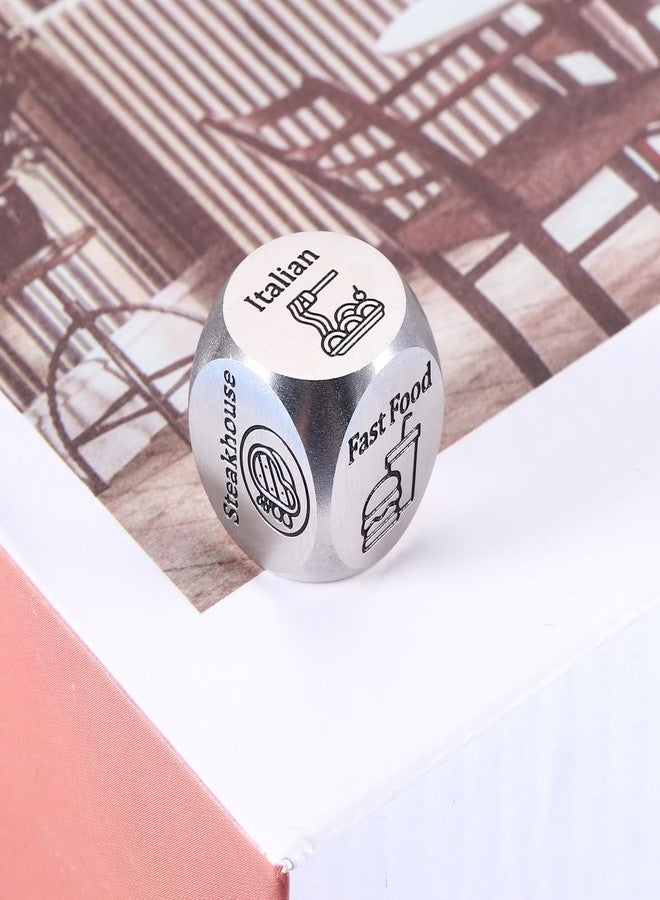 KINMES Fiance Valentines Gifts for Him, 5 Senses Gift for Him, Anniversary Steel Food Decision Dice Gifts for Couples Girlfriend Boyfriend Wife Husband Funny Valentines Day Basket, Wife Gift Ideas - Image 4